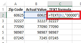 Excel formulas list